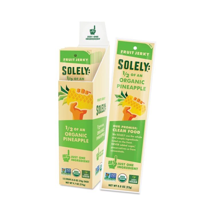 Solely Organic Fruit Jerky, Pineapple, Snack