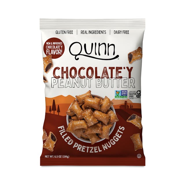 Is it Gluten Free? Quinn Dark Chocolate'y Peanut Filled Pretzel Nuggets