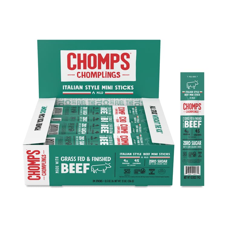 Chomps Mini Grass-Fed Beef Chomplings, Italian Style, Value Size