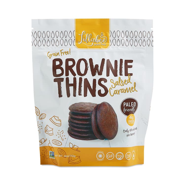 Brownie Thins, Salted Caramel
