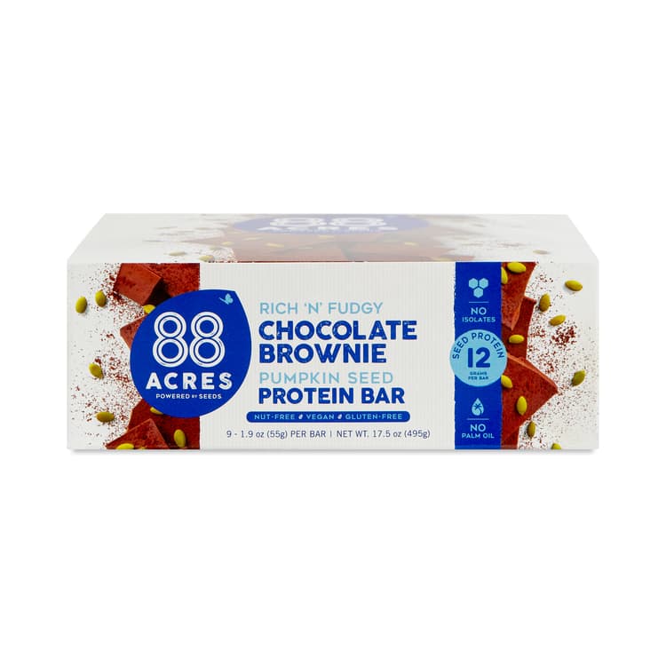88 Acres Pumpkin Seed Protein Bar, Chocolate Brownie