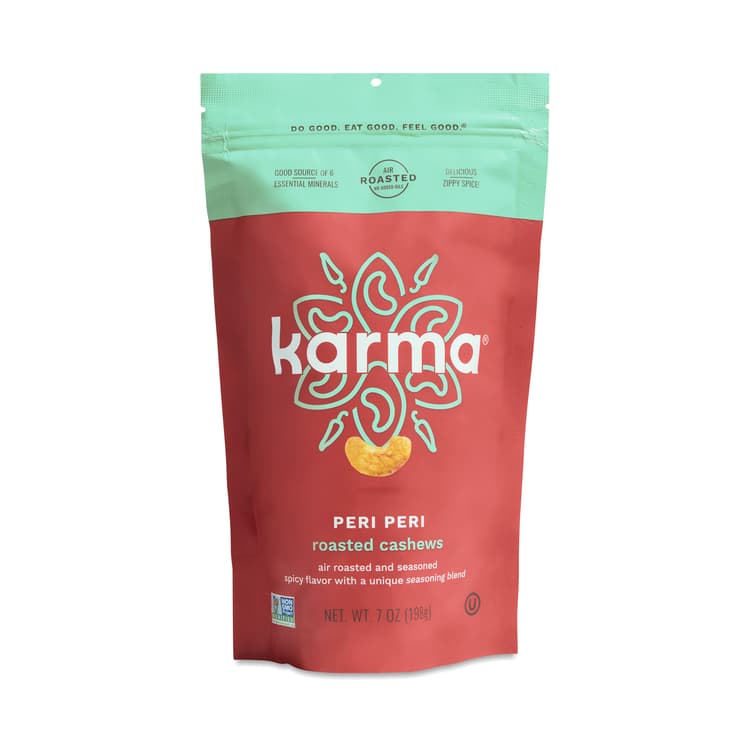 Karma Nuts Roasted Cashews, Peri Peri