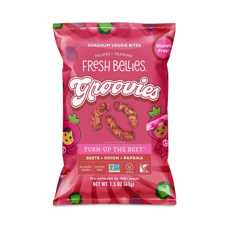 Fresh Bellies Groovies Beet & Onion & Paprika Sorghum Veggie Puffs Snack