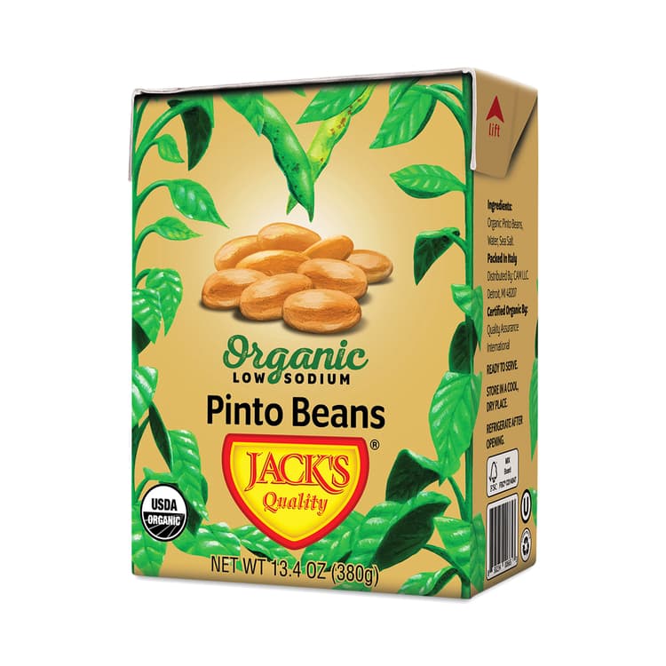 Organic Pinto Beans, Low Sodium