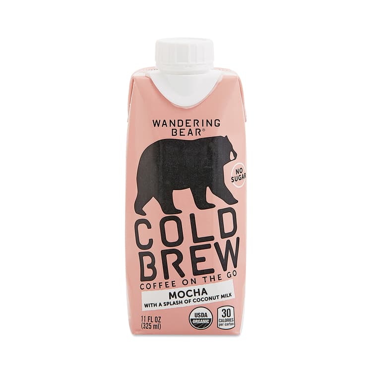 Cold Brew Coffee On The Go, Mocha With A Splash Of Coconut Milk