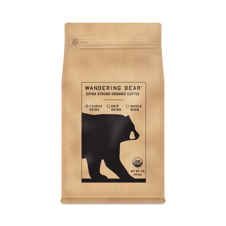Extra Strong Organic Coarse Ground Coffee For Cold Brew
