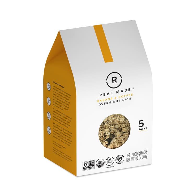 Organic Overnight Oats, Banana & Coffee