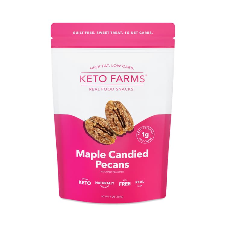 Keto Candied Nuts, Maple Candied Pecans