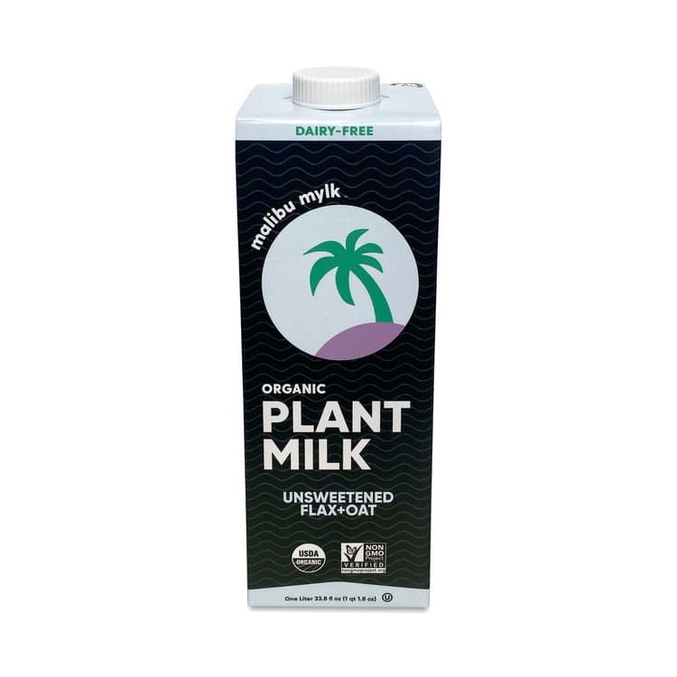 Malibu Mylk Organic Plant Milk, Flax+Oat Unsweetened