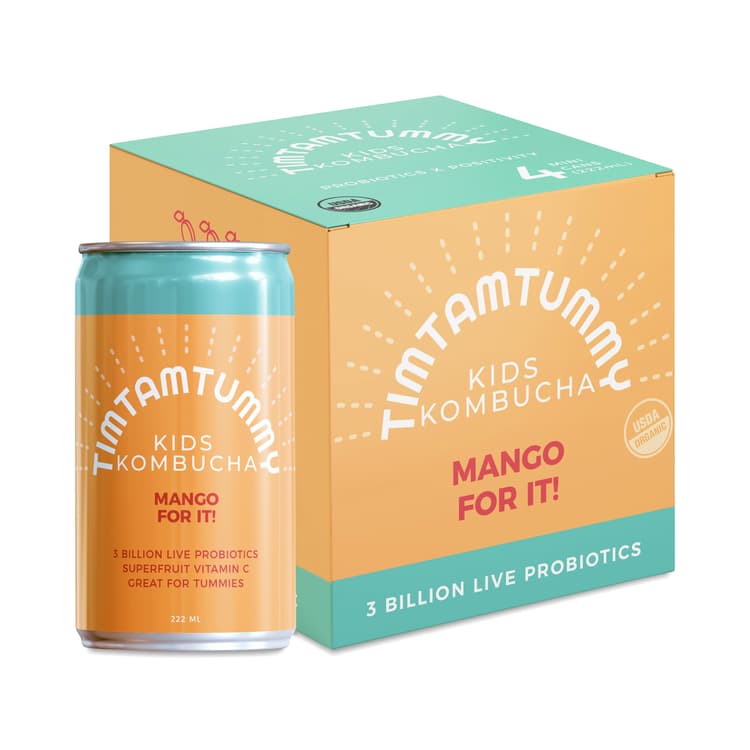 Tim Tam Tummy Organic Kombucha For Kids, Mango For It!