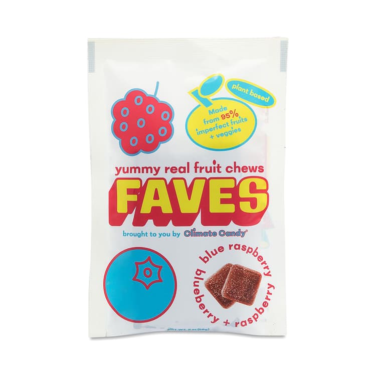 Faves Real Fruit Chews, Blue Raspberry