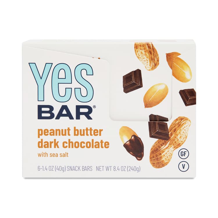 Yes Bar Peanut Butter Dark Chocolate Bars