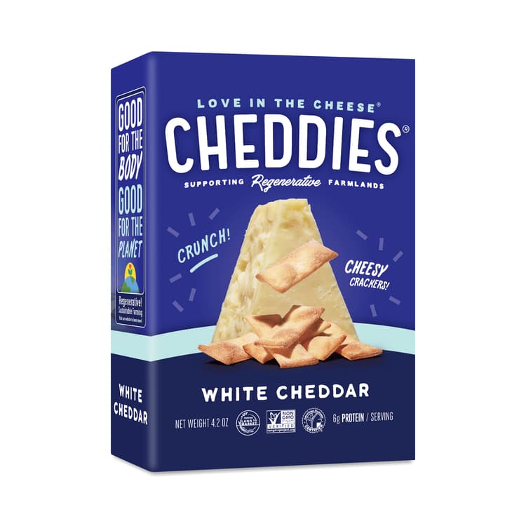 Cheddies Cheese Crackers, White Cheddar