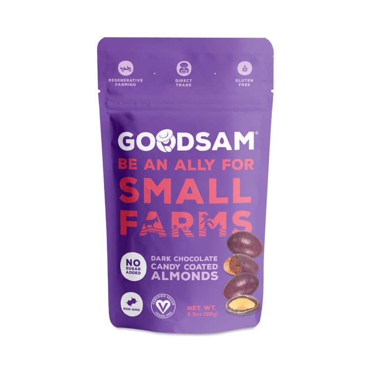 Goodsam No Sugar Added Dark Chocolate Candy Coated Almonds