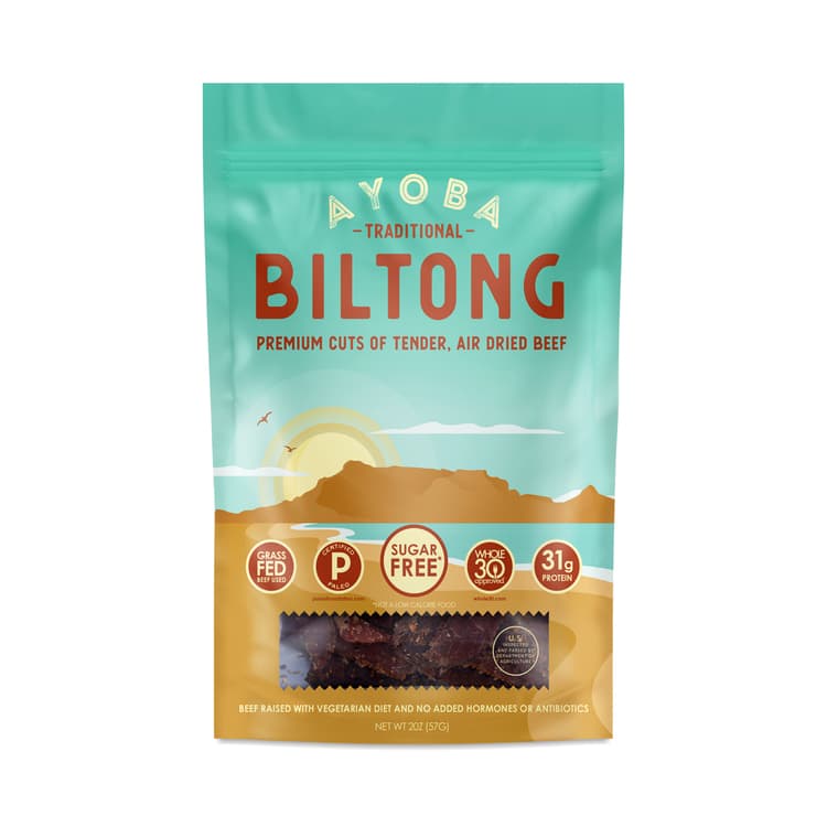 Ayoba Grass Fed Biltong, Traditional Beef