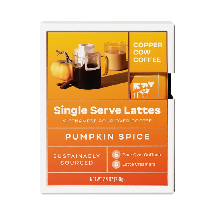 Copper Cow Coffee Pour Over Kit, Pumpkin Spice Latte
