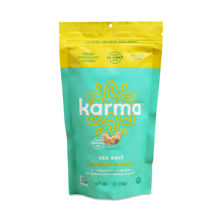 Karma Nuts Wrapped Cashews, Sea Salt