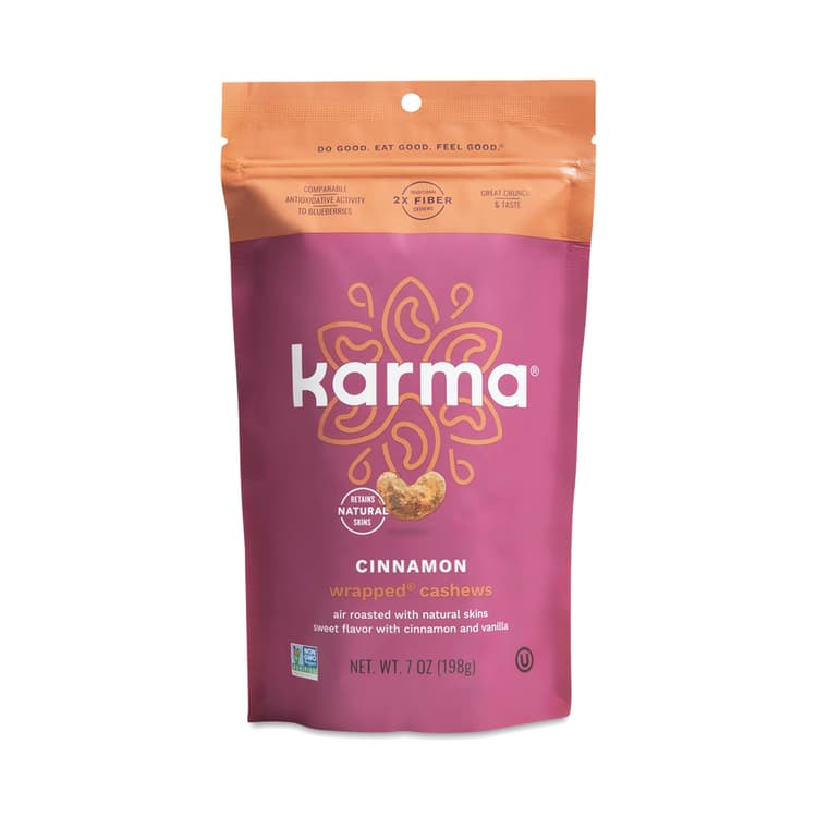 Karma Nuts Wrapped Cashews, Cinnamon