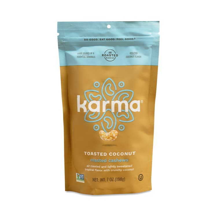 Karma Nuts Roasted Cashews, Toasted Coconut