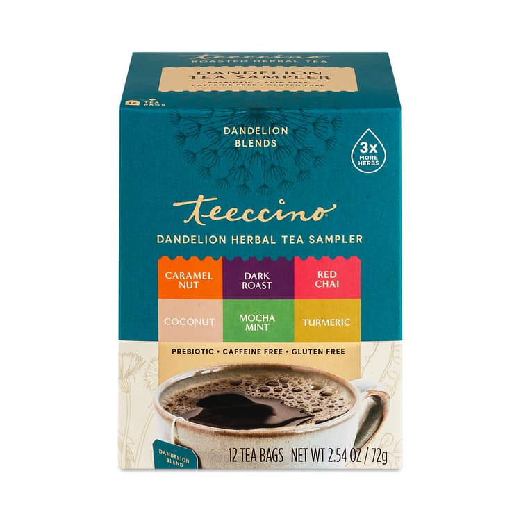 Teeccino Dandelion Roasted Herbal Tea Sampler