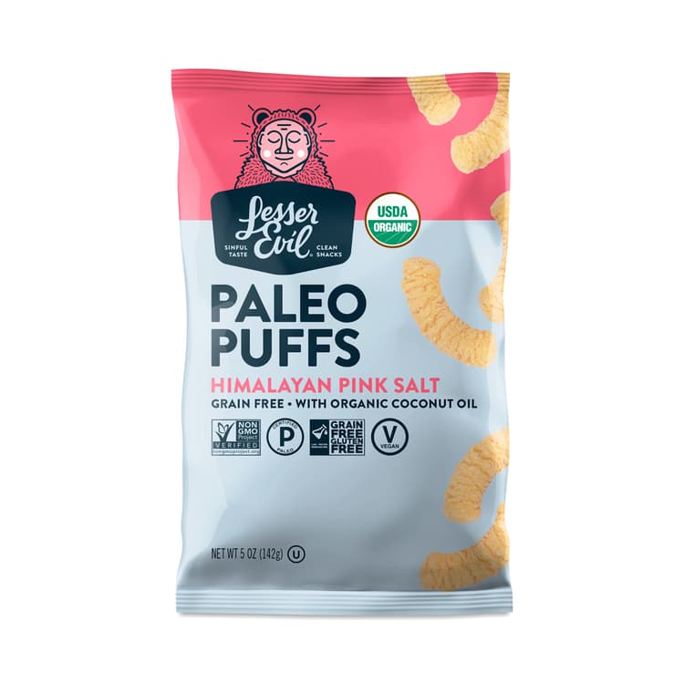 Lesser Evil Paleo Puffs Himalayan Pink Salt
