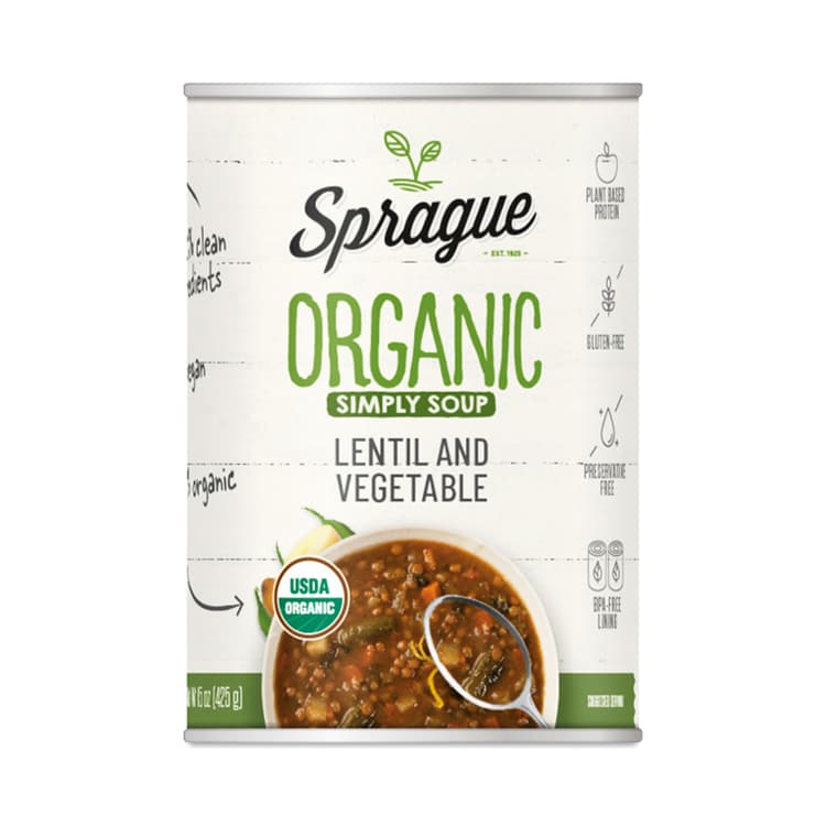 Organic Lentil Soup With Vegetables
