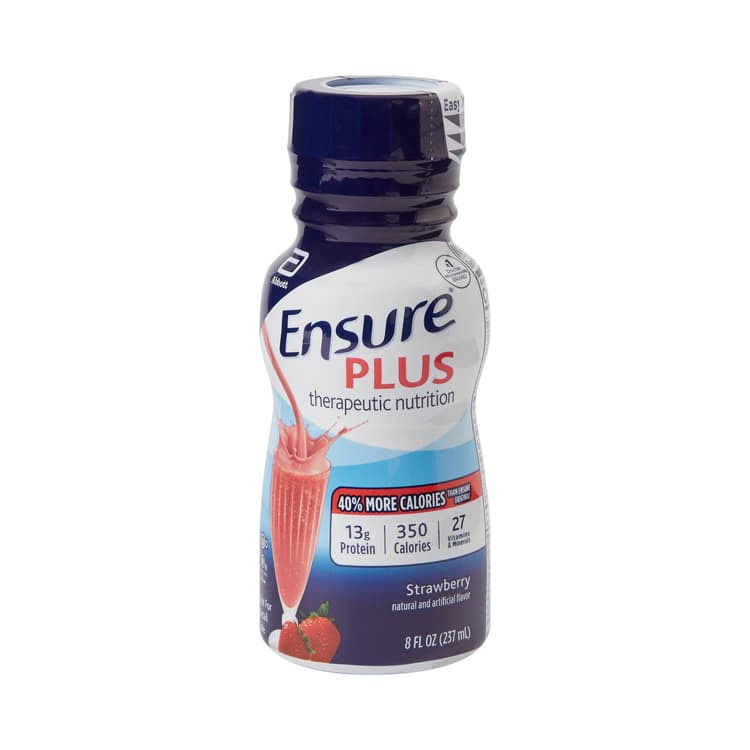 Abbott Ensure Plus Strawberry Flavor Therapeutic Nutrition