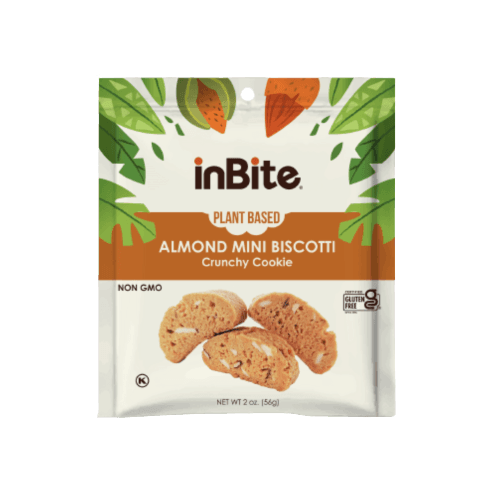 Inbite Plant Based Almond Mini Biscotti