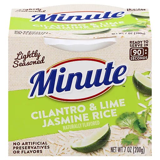 Is it Soy Free? Minute Rice Jasmine Lightly Seasoned Cilantro And Lime