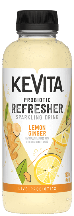 Kevita Probiotic Refresher Sparkling Water, Lemon Ginger