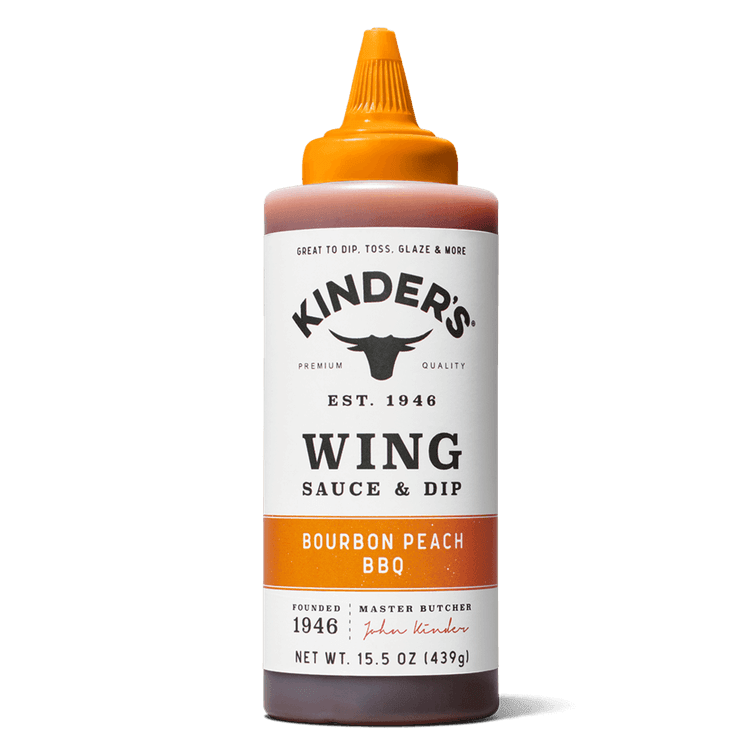 Kinder'S Bourbon Peach Bbq Wing Sauce & Dip