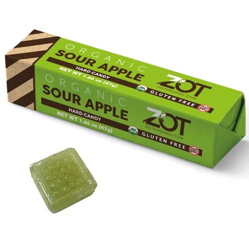 Zot Organic Sour Apple Hard Candy