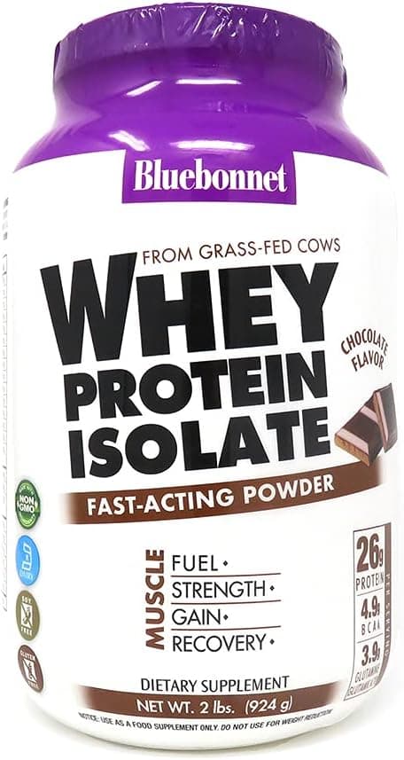 Bluebonnet Whey Protein Isolate Chocolate Powder
