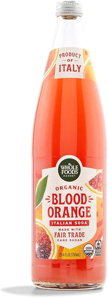 Whole Foods Market Organic Blood Orange Italian Soda