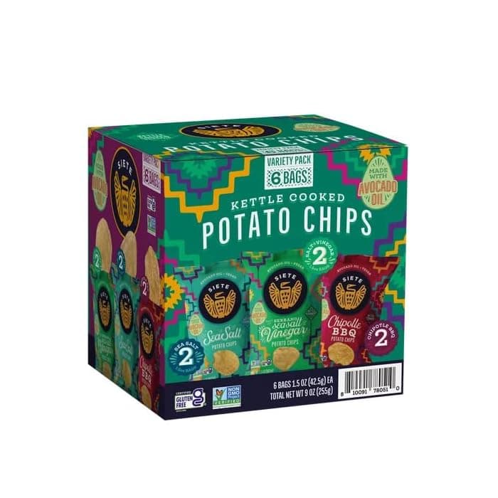 Siete Kettle Cooked Potato Chips Variety