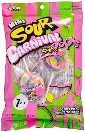 Bee Mini Sour Carnival Pops