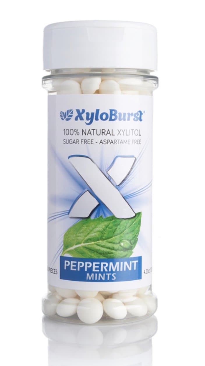 Xyloburst 100% Natural Xylitol Sugar Free  Peppermint Mints