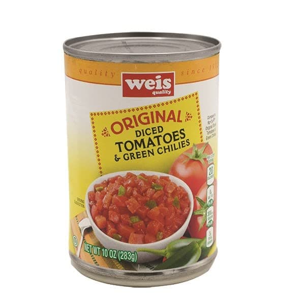 Weis Quality Original Diced Tomatoes & Green Chilies