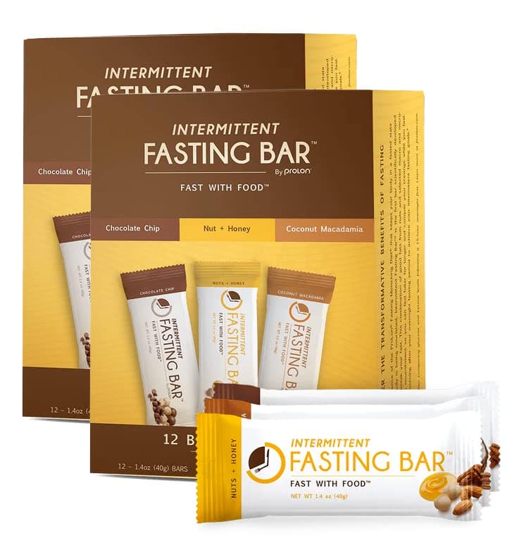 Intermittent Fasting Bar By Prolon Variety Pack: Chocolate Chip, Nuts + Honey And Coconut Macadamia
