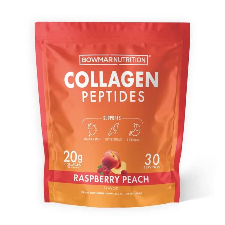 Bowmar Nutrition Collagen Peptides Raspberry Peach Dietary Supplement