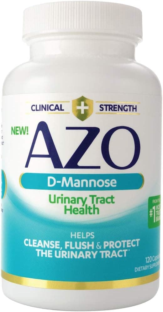 Azo D-Mannose Urinary Tract Health Supplement, 120 Capsules