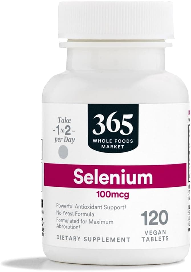 365 Whole Foods Market Selenium Dietary Supplement, 120 Vegan