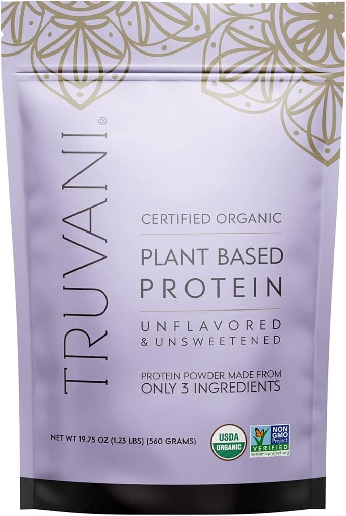 Truvani Certified Organic Plant Based Unflavored & Unsweetened