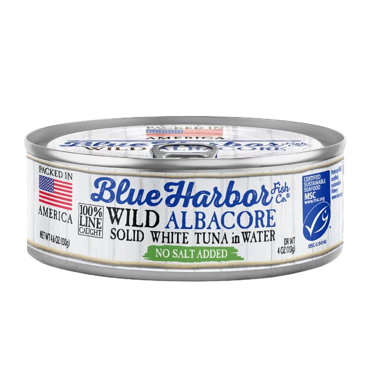 Blue Harbor Fish Co. Wild Albacore Solid White Tuna In Water No Salt Added