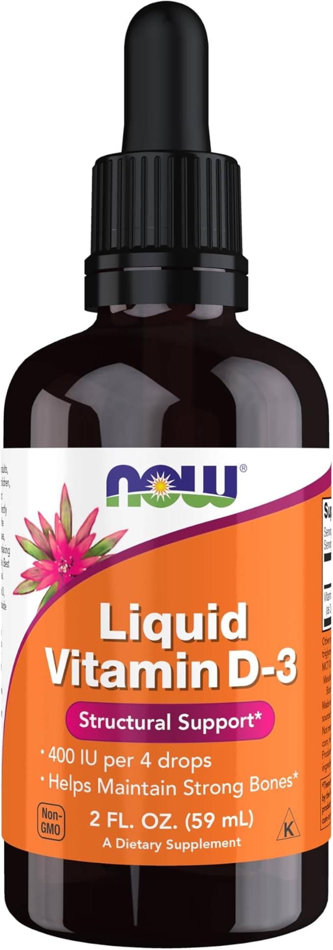 Now Liquid Vitamin D-3 Structural Support