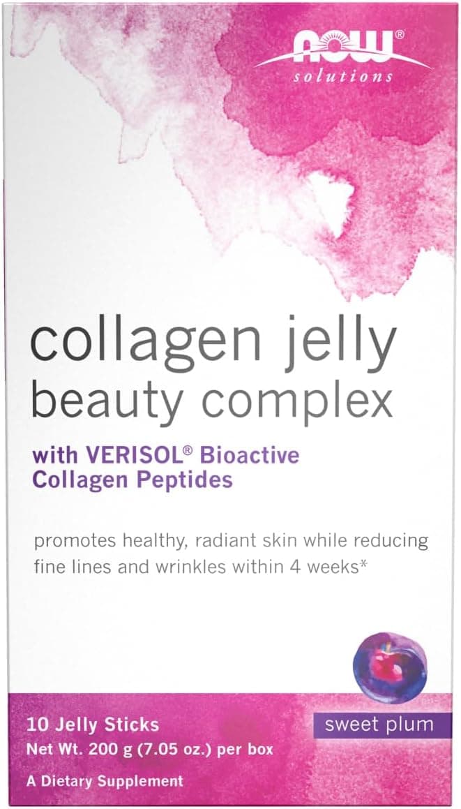 Now Solutions Collagen Jelly Beauty Complex With Verisol Bioactive Collagen Peptides Sweet Plum Dietary Supplement