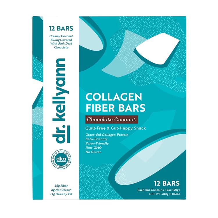 Dr. Kellyann Chocolate Coconut Collagen Fiber Bars