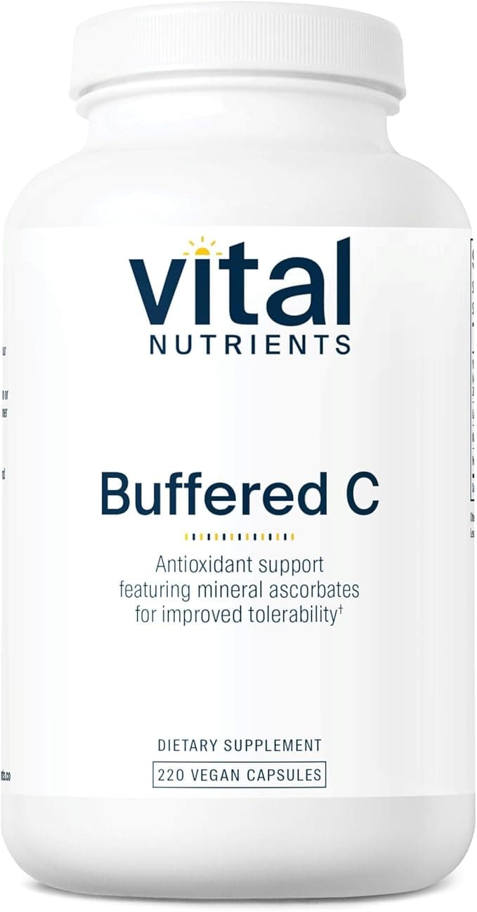 Vital Nutrients Buffered C, 220 Vegan Capsules
