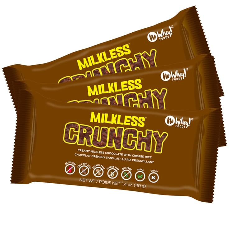 No Whey! Foods Milkless Crunchy Creamy Milkless Chocolate With Crisped Rice