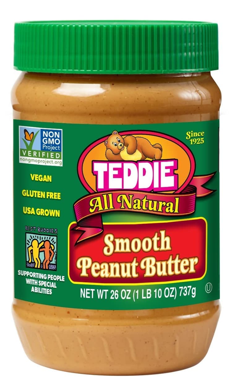 Teddie Natural Smooth Peanut Bitter